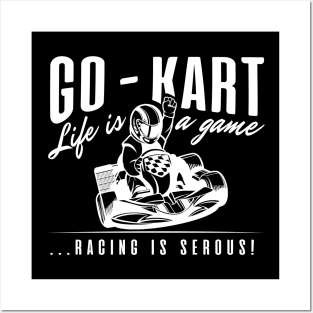 'Vintage Go Kart Racing' Awesome Car Gift Posters and Art